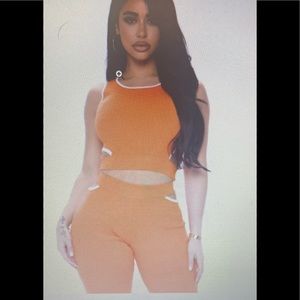 Sweater short set, sleeveless, cropped, high waist, 70% viscose , 30% nylon